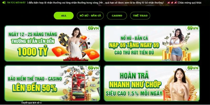 Đôi nét về ưu đãi 69VN hấp dẫn